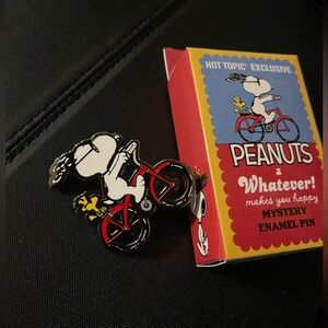 Whatever! Makes You Happy Snoopy & Woodstock Bike blind box pin